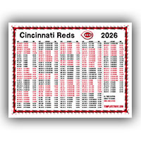 2026 Major League Baseball Schedules