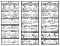 2035 2036 2037 3 Year Calendar