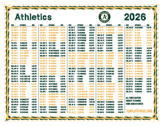 Eastern Times 2026
 Athletics Printable Schedule